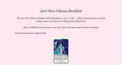 Desktop Screenshot of neworleansbookfair.com