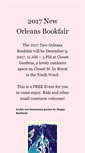 Mobile Screenshot of neworleansbookfair.com